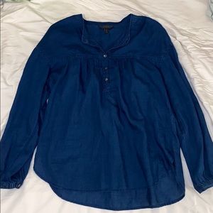 jcrew denim blouse